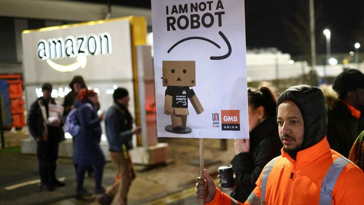 Amazon Workers On Strike