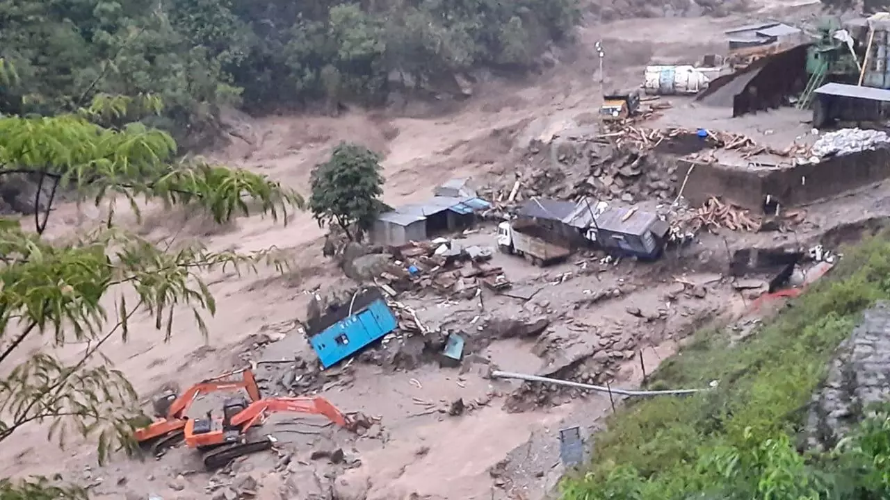 Heavy Landslides in Sikkim