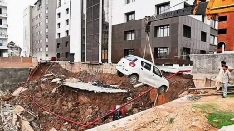 Parking Lot Collapse