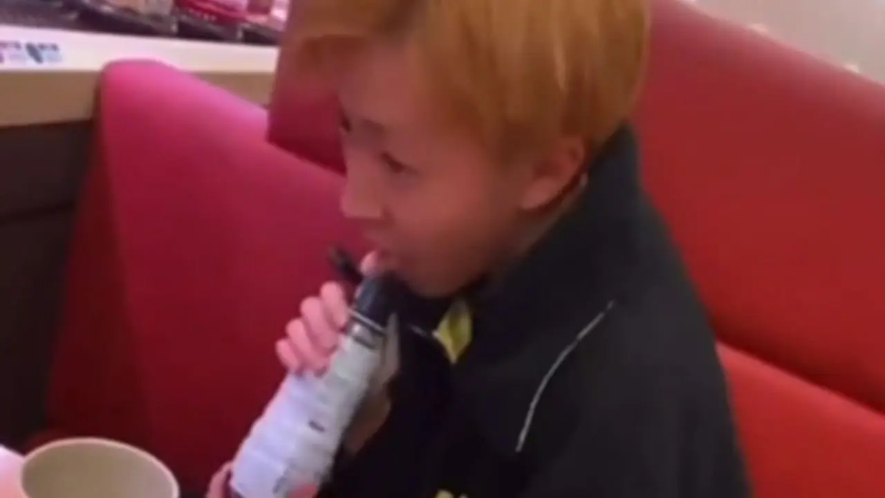 Sauce Bottle Licking Incident