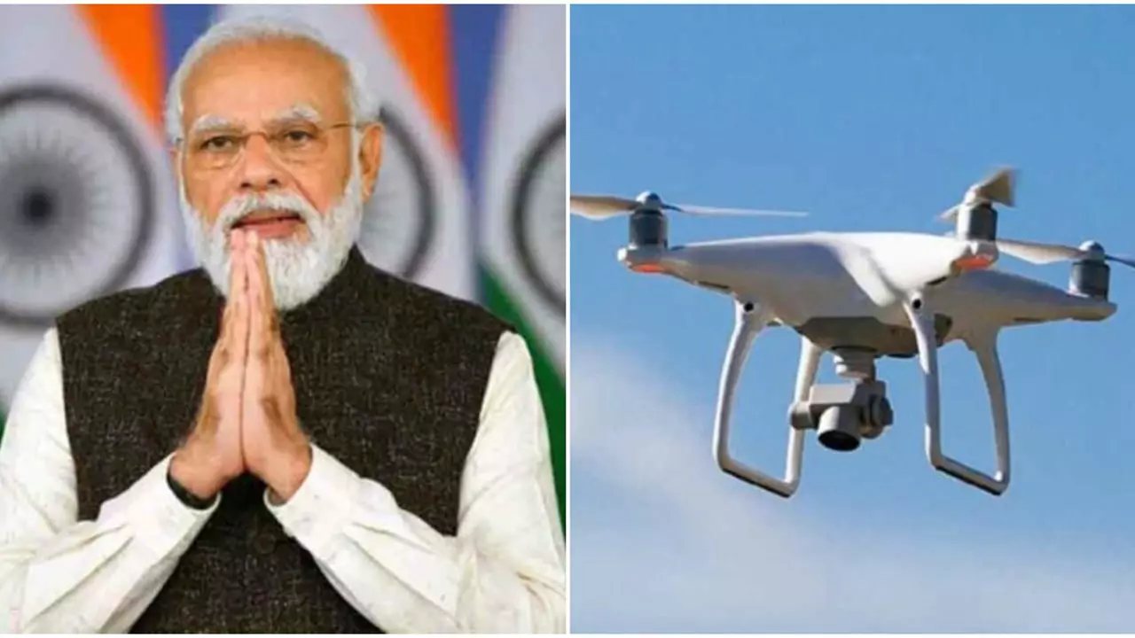 'Drone' spotted over PM Modi's residence.
