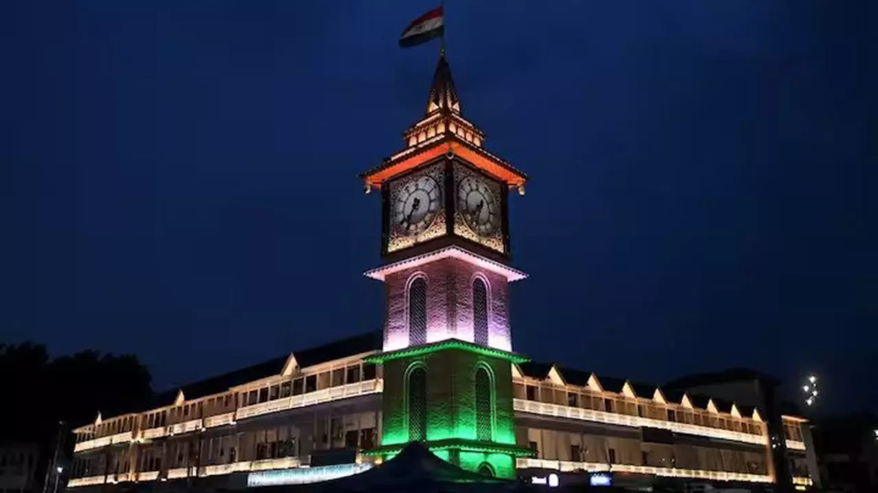 Clock Tower at Lal Chowk in Jammu & Kashmir's Srinagar