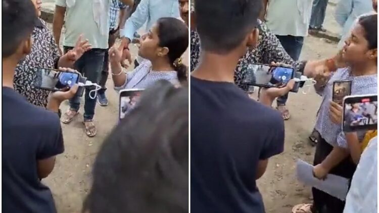 Woman Govt Official Slap Video