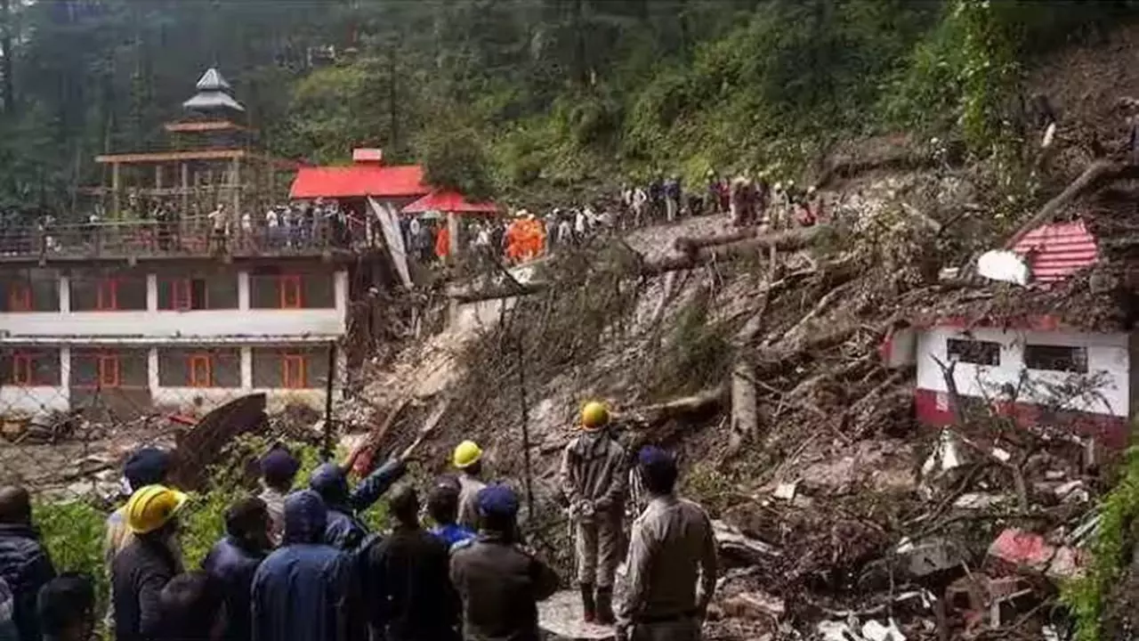 Landslide in Shimla's Summer Hill
