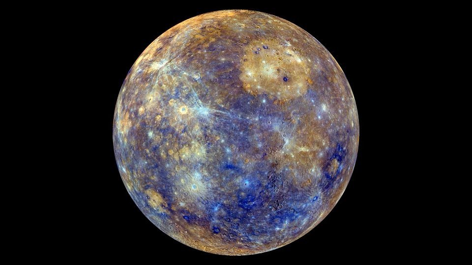 Stunning Colored Images of Mercury's Cratered Surface