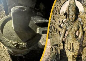 Shivling and Lord Vishnu idol