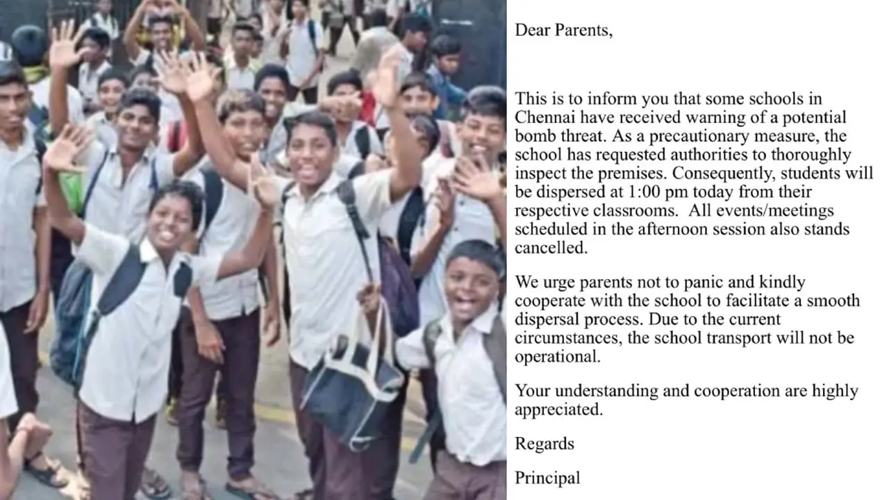 Chennai Private Schools Received Bomb Threat Email 