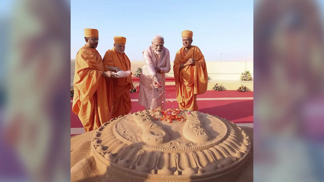 PM Modi Inaugurates Grand BAPS Hindu Temple in Abu Dhabi