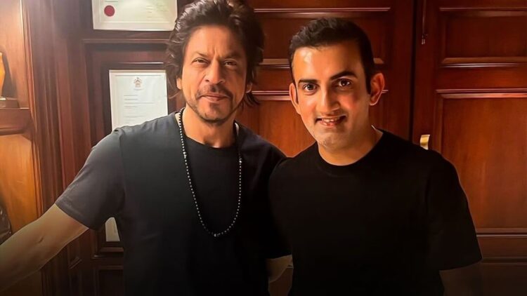 Gautam Gambhir and Shah Rukh Khan