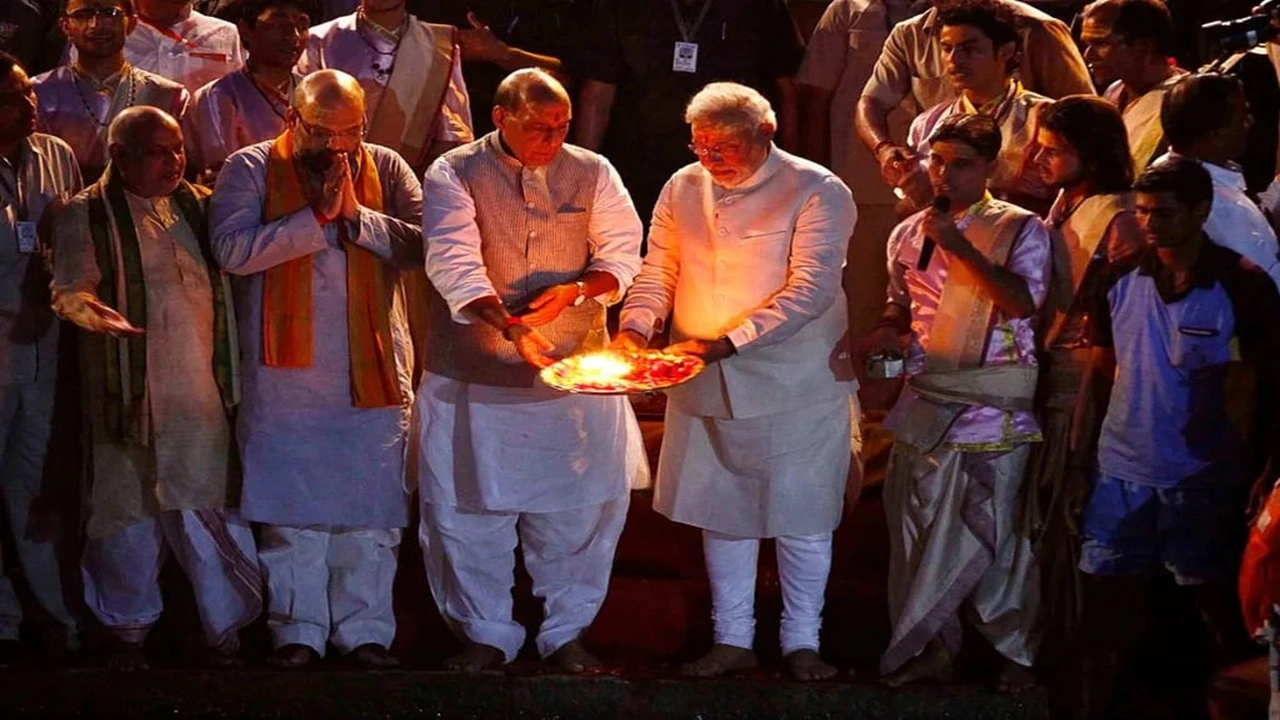PM Narendra Modi's  at Dashashwamedh Ghat 
