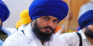 Amritpal Singh 21,000 Vote Lead in Khadoor Sahib