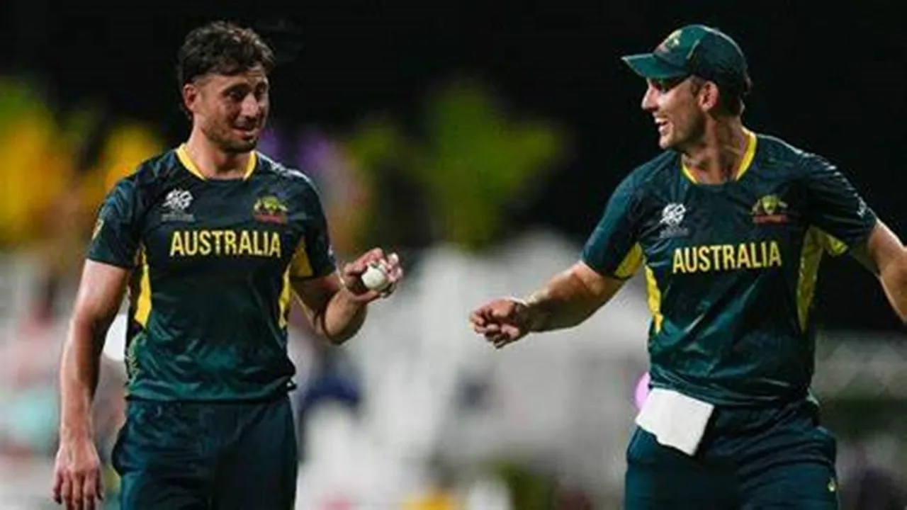 Duckworth/Lewis (DLS), Cummins' hat-trick lead Australia to victory.