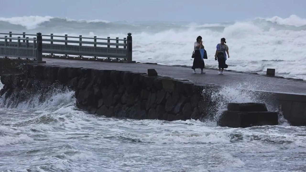 Typhoon Ampil Threatens Japan's Coastline