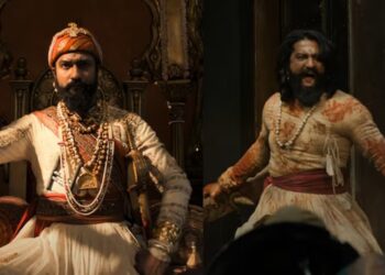 Vicky Kaushal brings Sambhaji Maharaj to life.