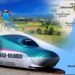 Bullet train noise barriers reduce disturbances