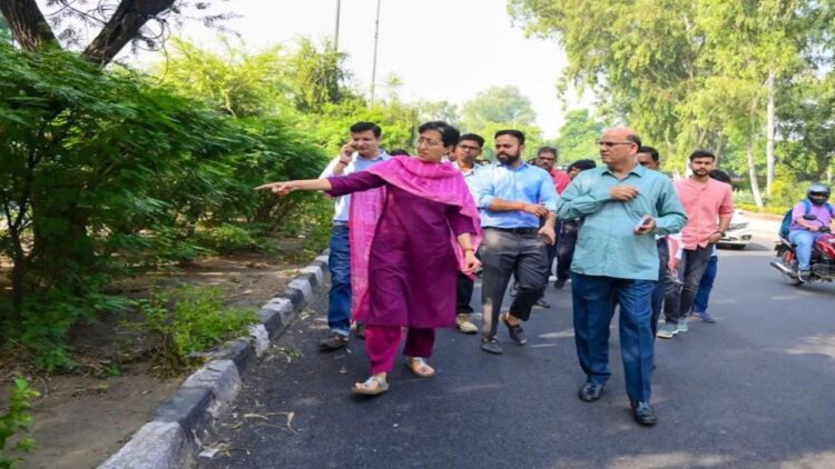 CM Atishi promises pothole-free Delhi roads