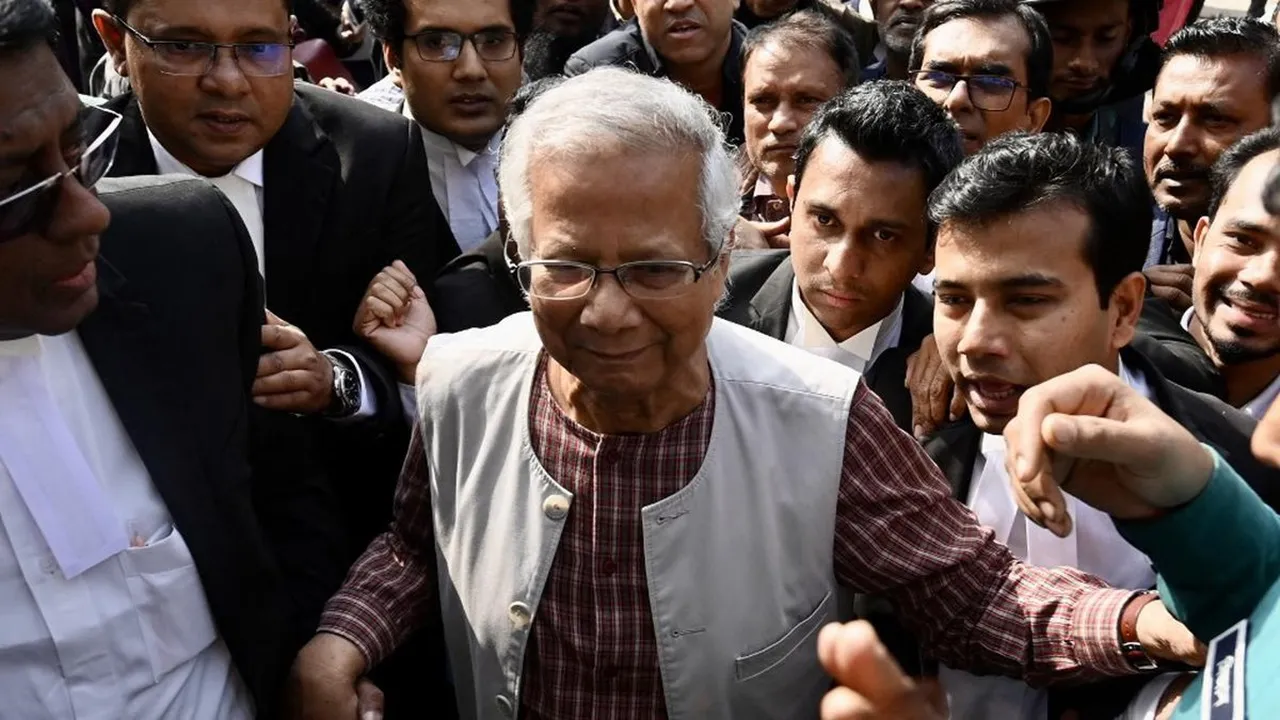 Protesters accuse Muhammad Yunus of political corruption