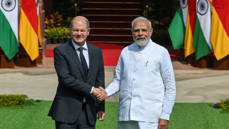 German Chancellor Olaf Scholz Meets PM Modi in Delhi