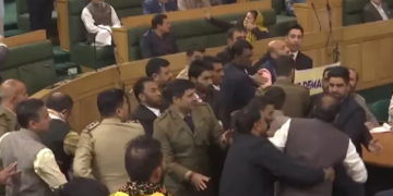 Jammu and Kashmir Assembly MLAs clash over resolution