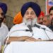 Sukhbir Singh Badal Performs 'Sewadar' Duty